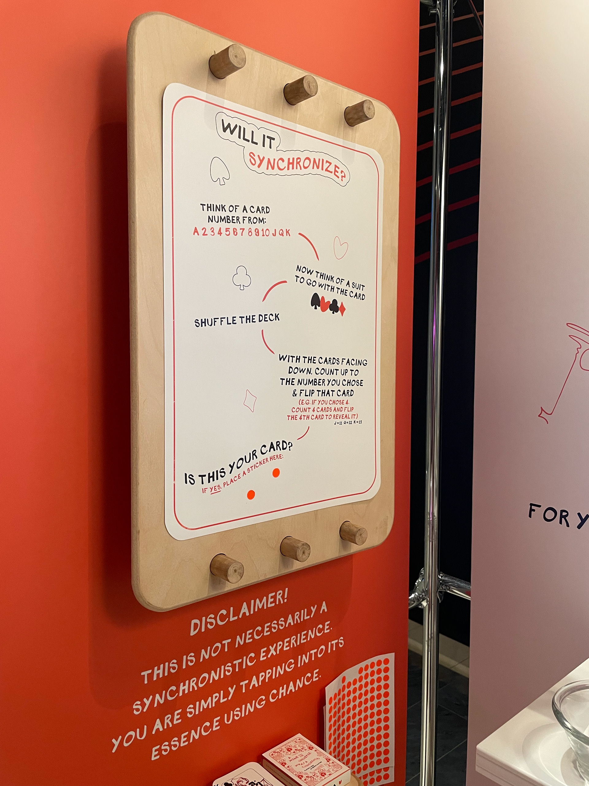 Game of chance on handmade wooden board + dowels