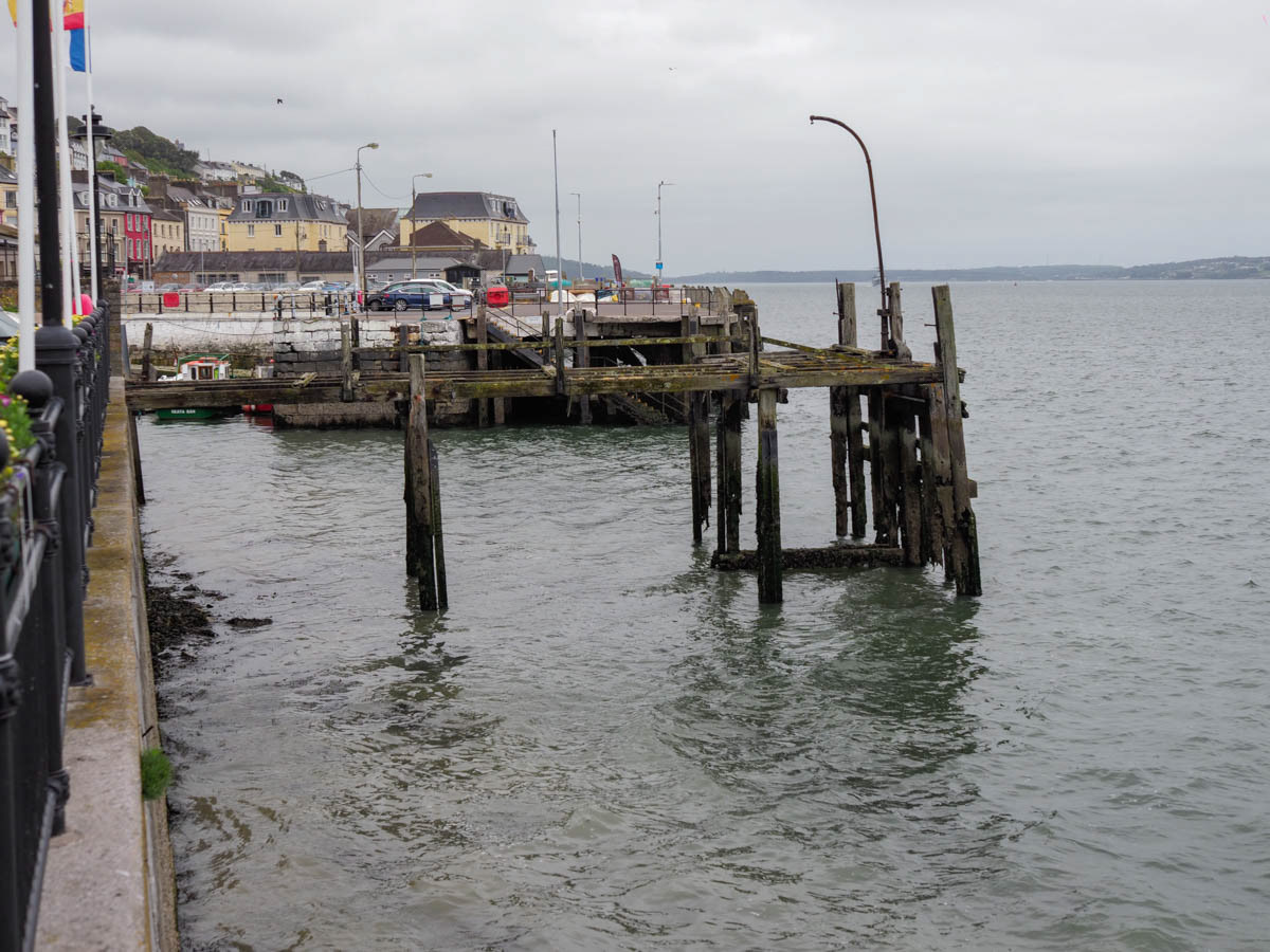 That's where the Titanic landed. The remains of it...