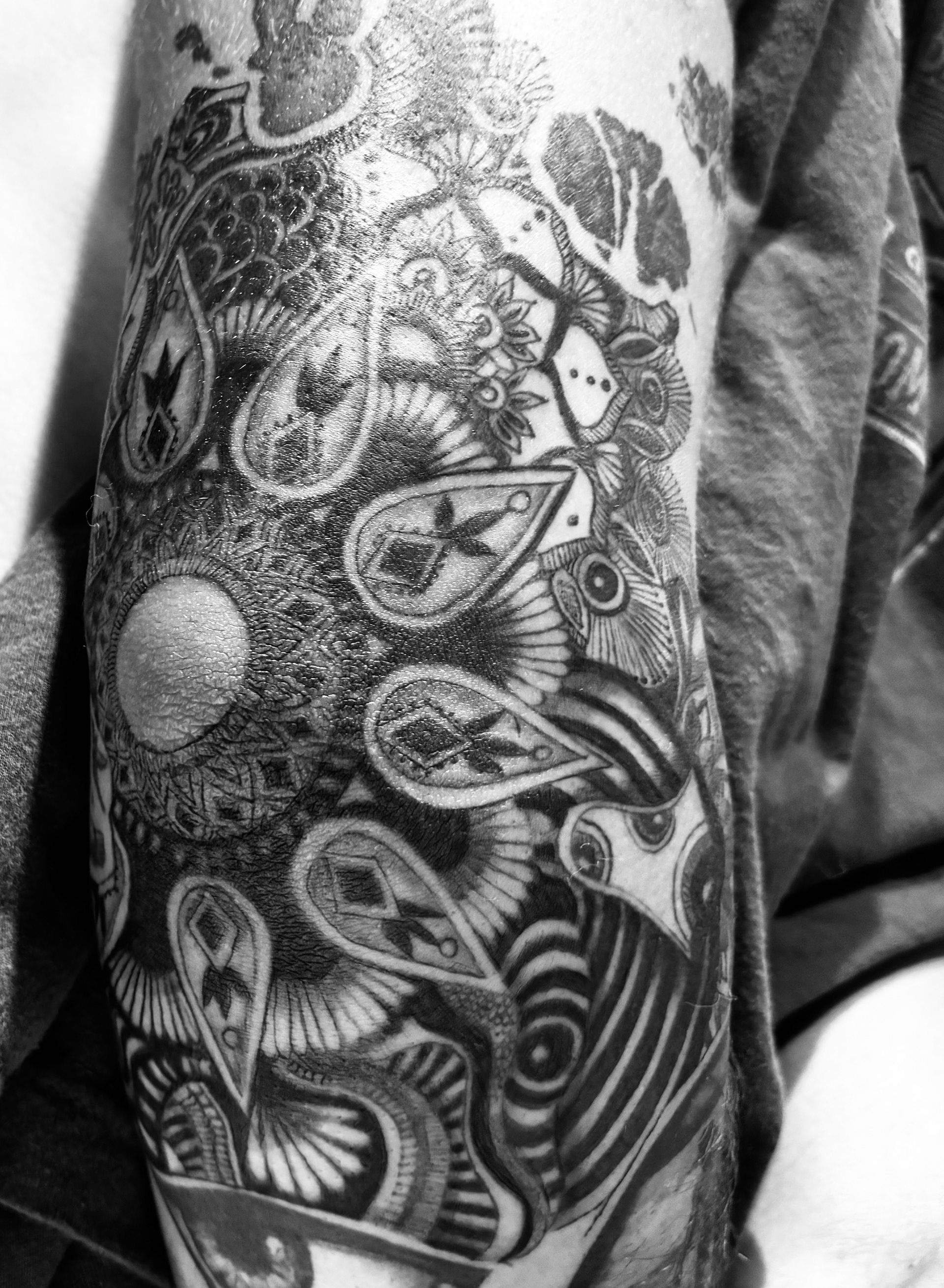 Creating Again, 2023-24, designed into a tattoo