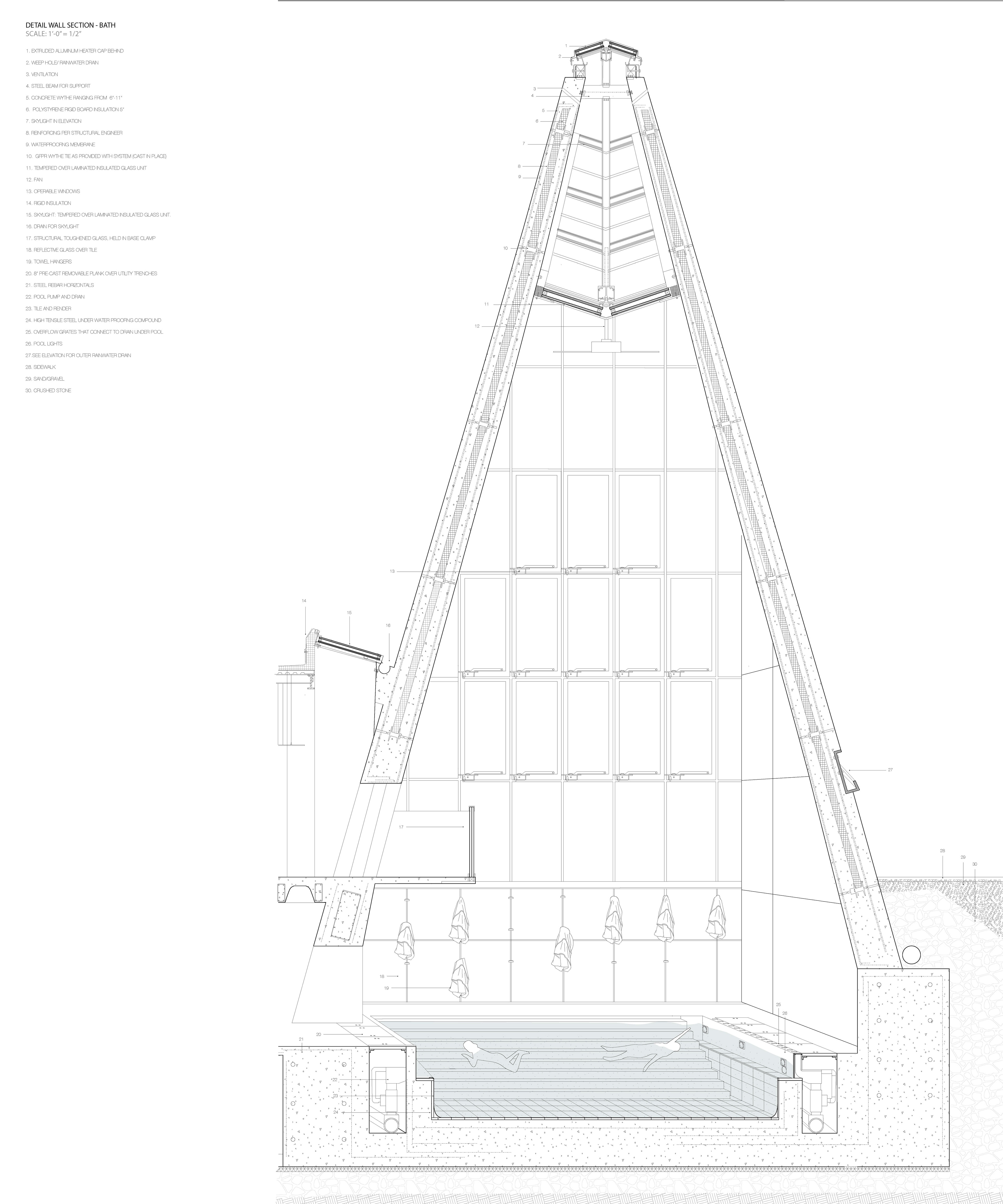 Section Drawing by Erin Doherty
