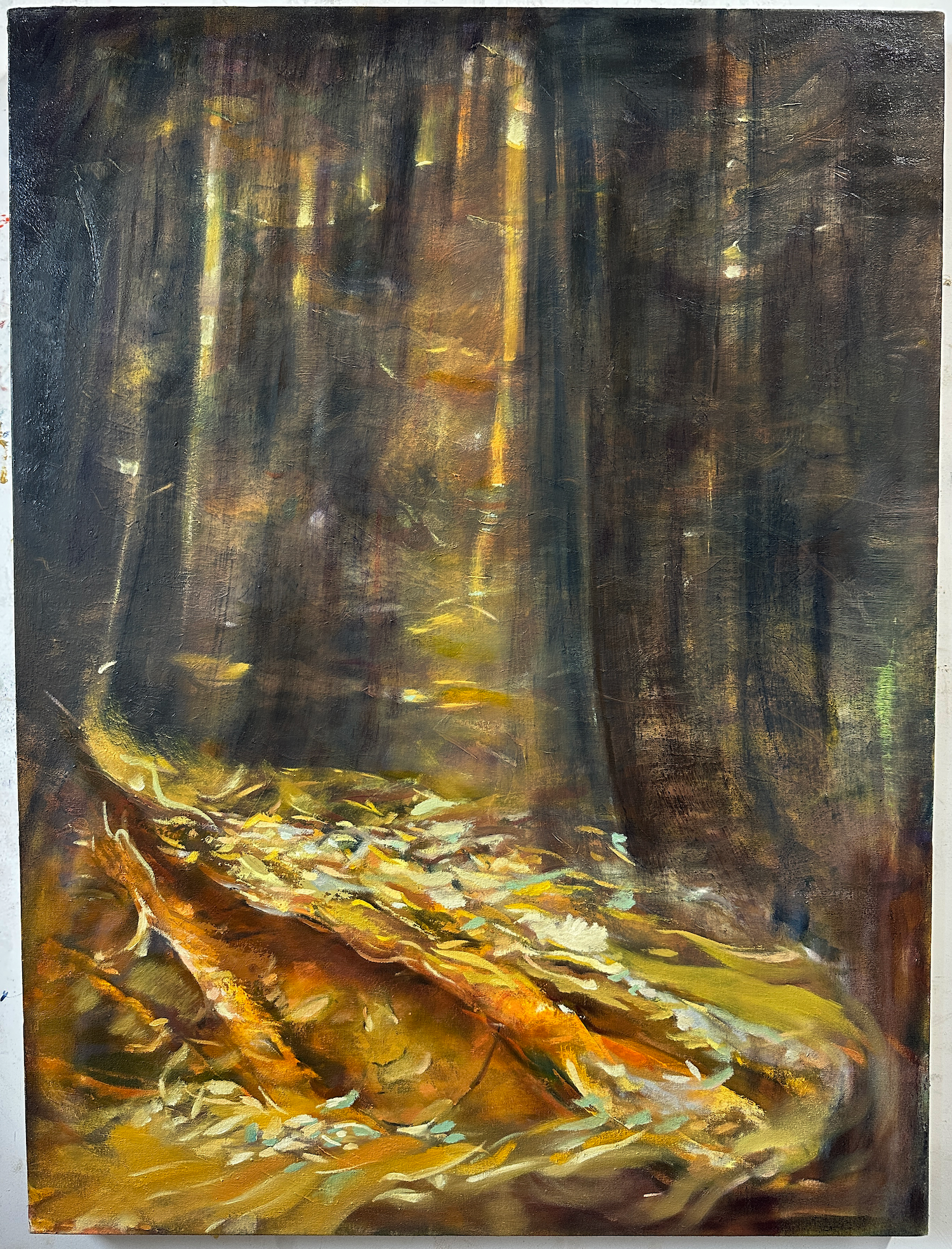Under the Moon, 2025 Under the Moon, oil on canvas, 2025 – nocturnal mood with gestural brushwork and intimate scale.