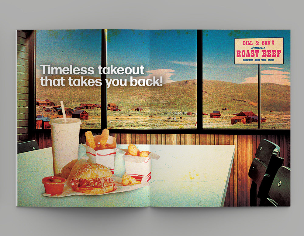 Past themed Magazine Ad Spread