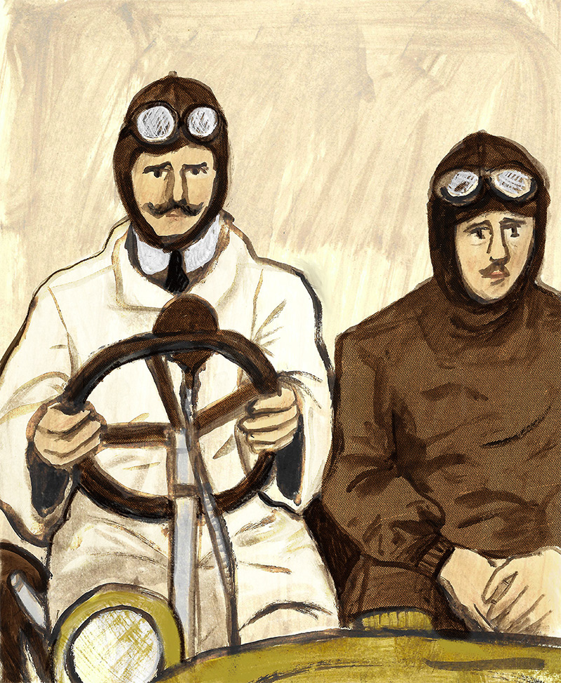 Early motoring clothing. Except from the Third-Hand History Zine. 