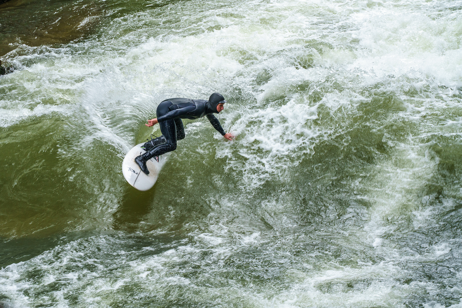 Surfing in the English Park