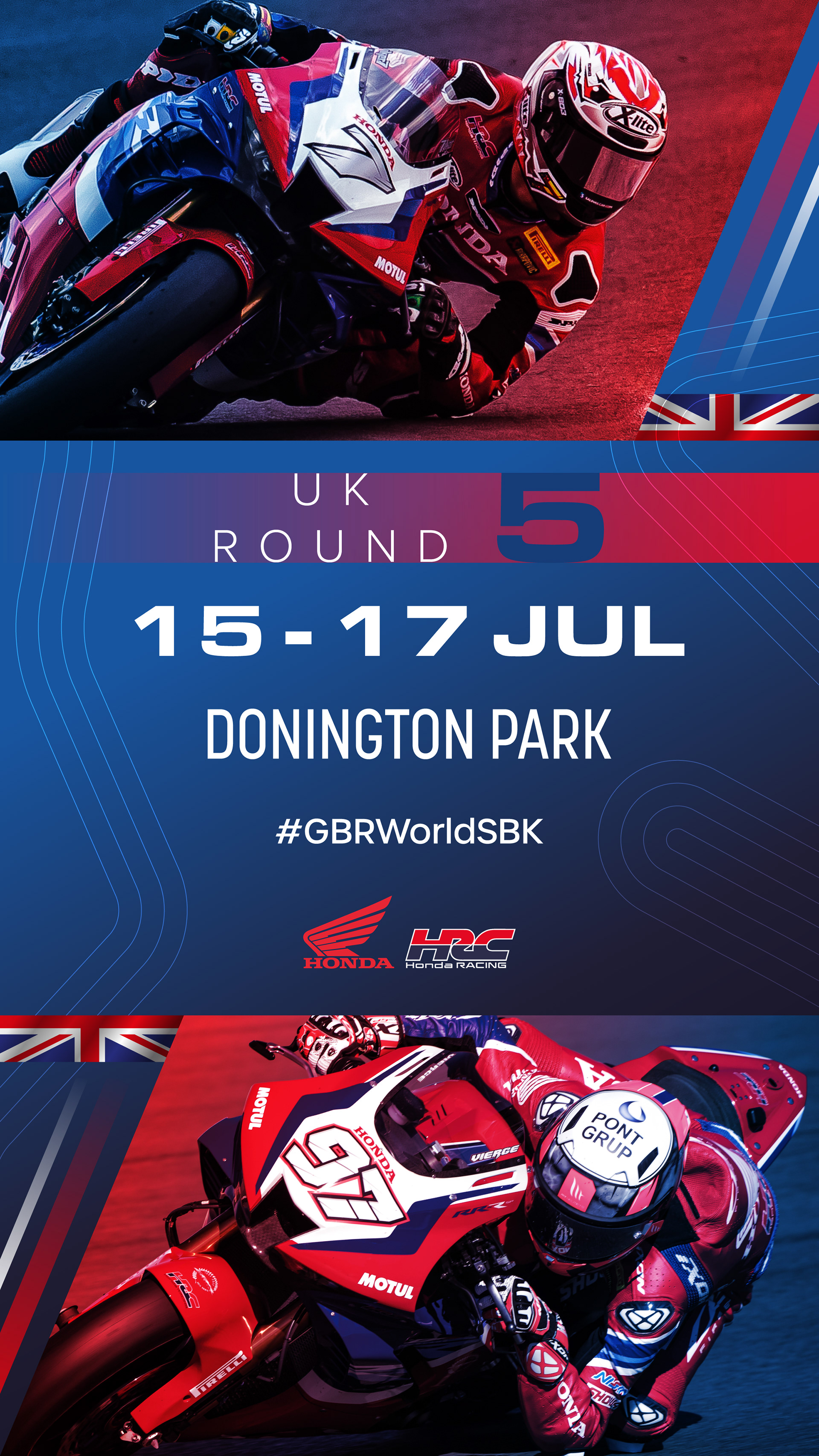 Instagram story graphic for HRC WSBK 2022