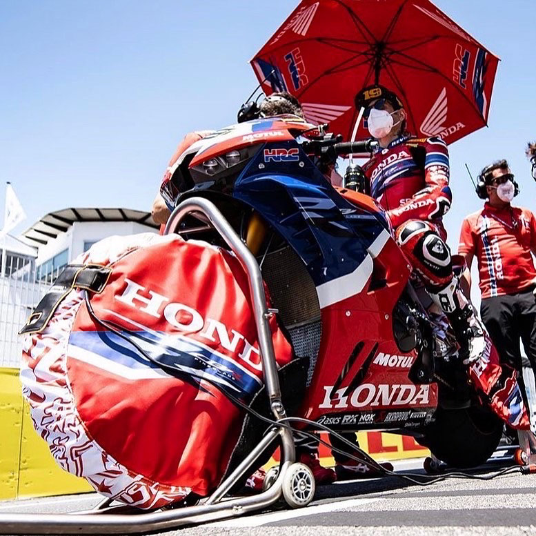 HRC Tyre Warmer design for Alvaro 2021
