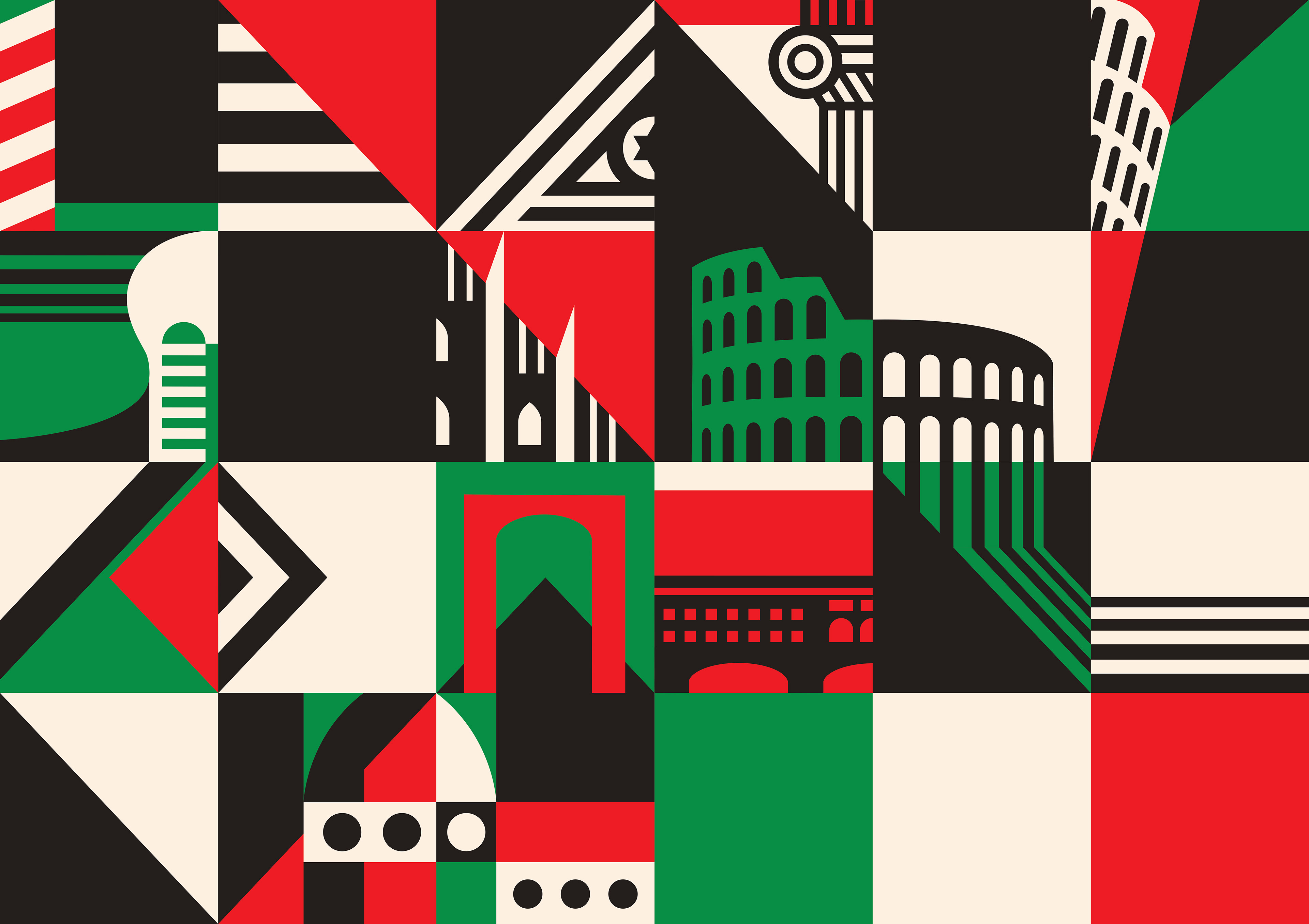 Design for Harvey Nichols' Britalia collection. Used on promotional elements within the store.