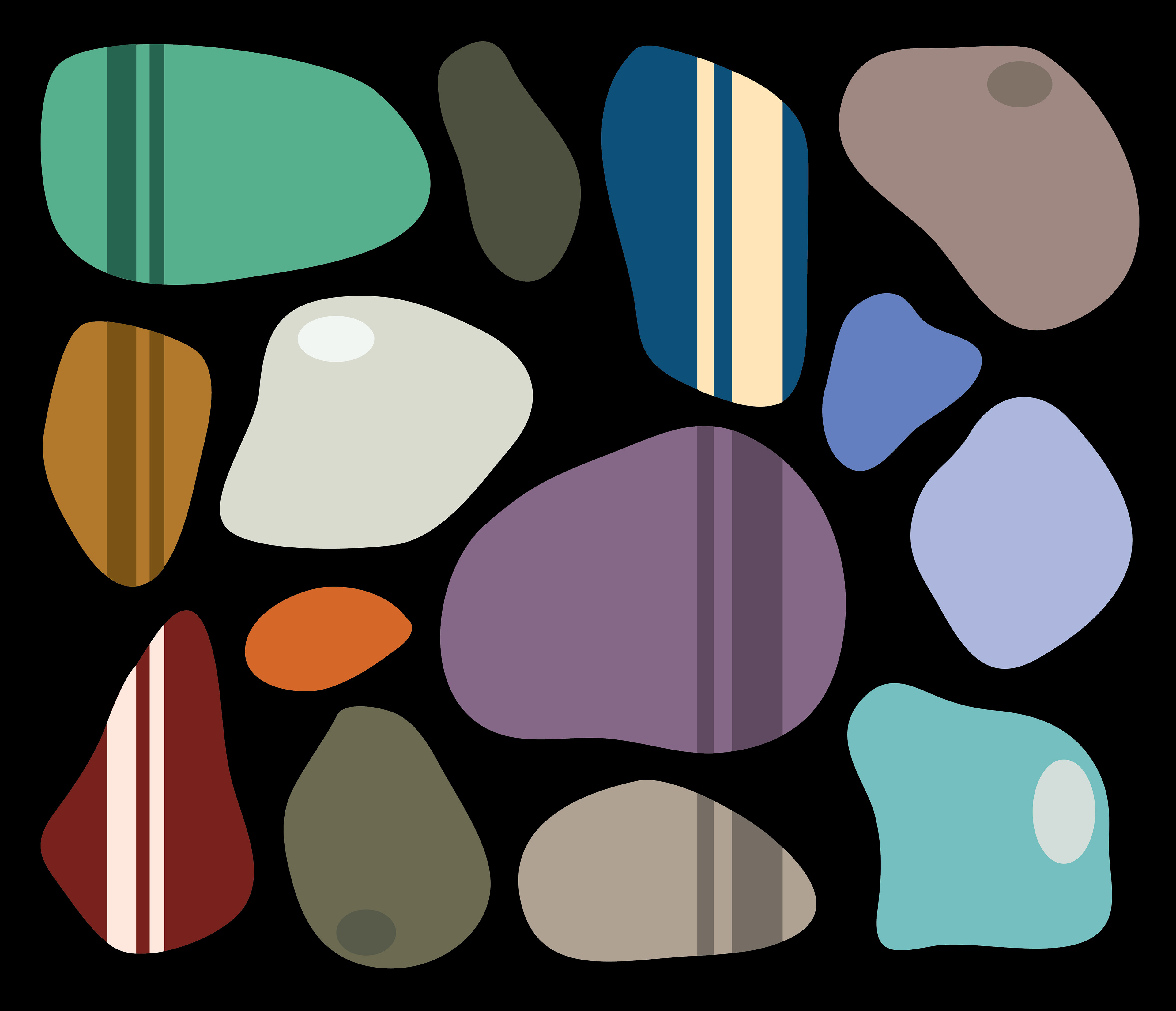 Precious stones design.