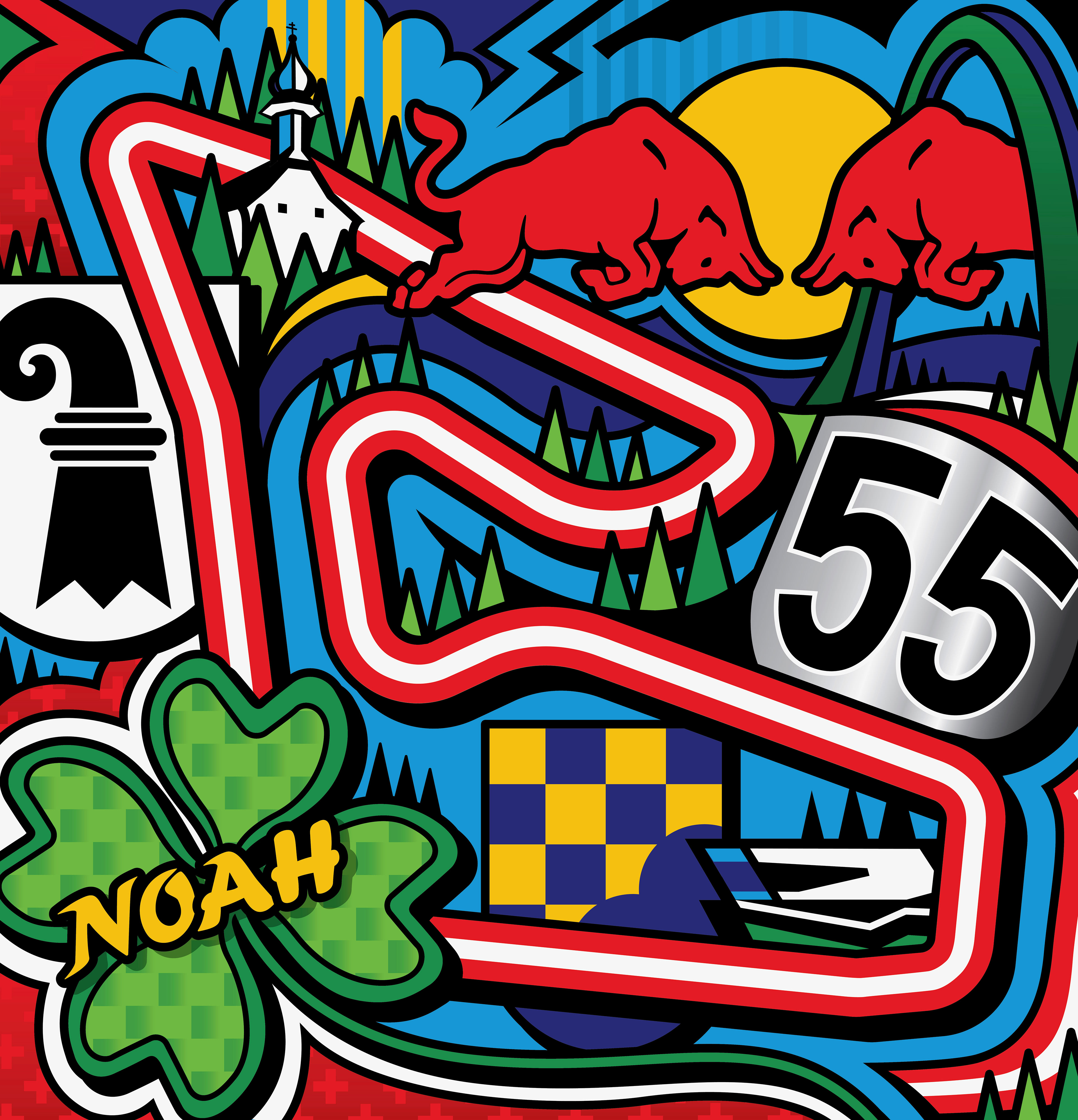 Noah Dettwiler/Red Bull Ring illustration 2019