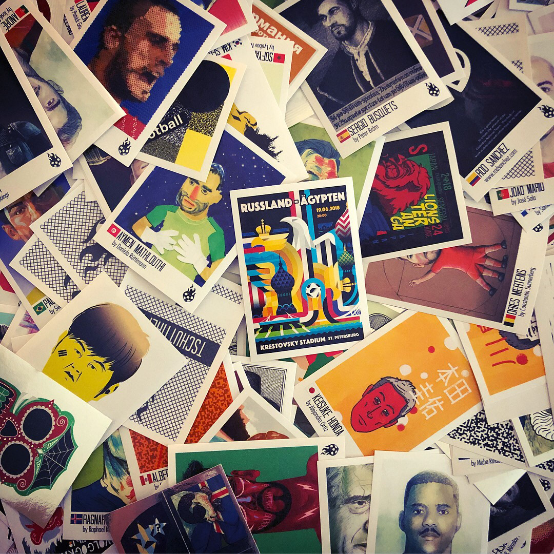 I was selected to design a sticker for the Russia V Egypt fixture.