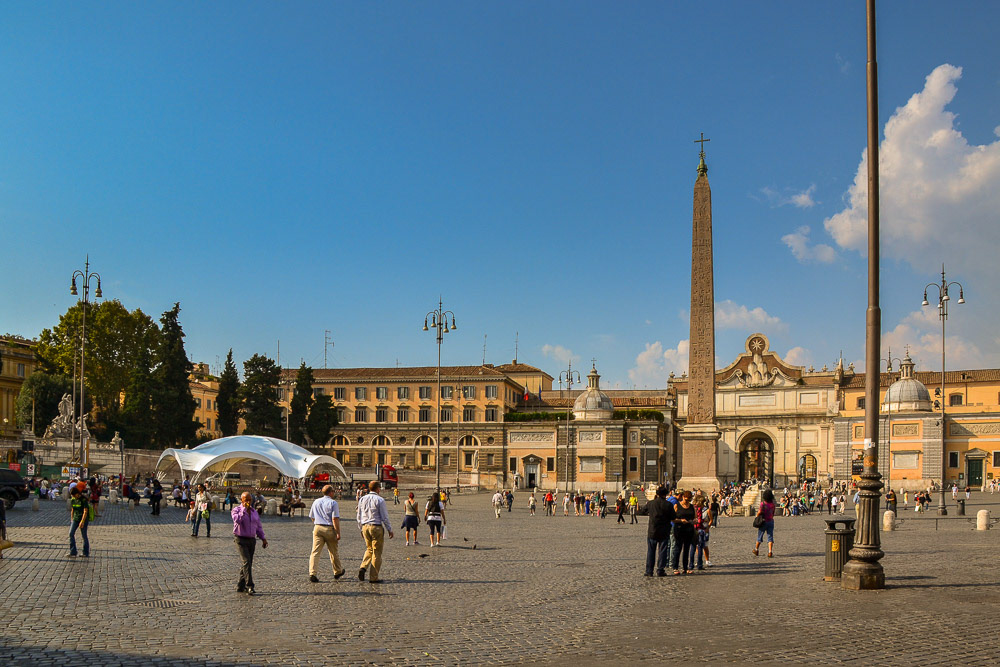 Flaminio Obelisk in the Piazza del Popolo.