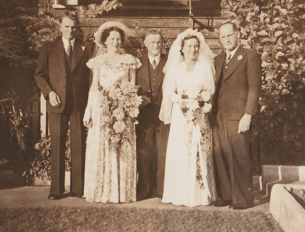 Ed groomsman for Mable and Ken Reid. Irene and Bill.