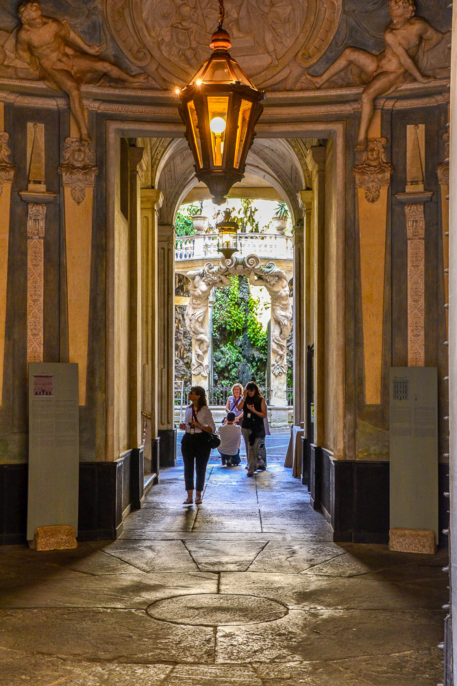 Exquisie courtyards await when you leave the street.