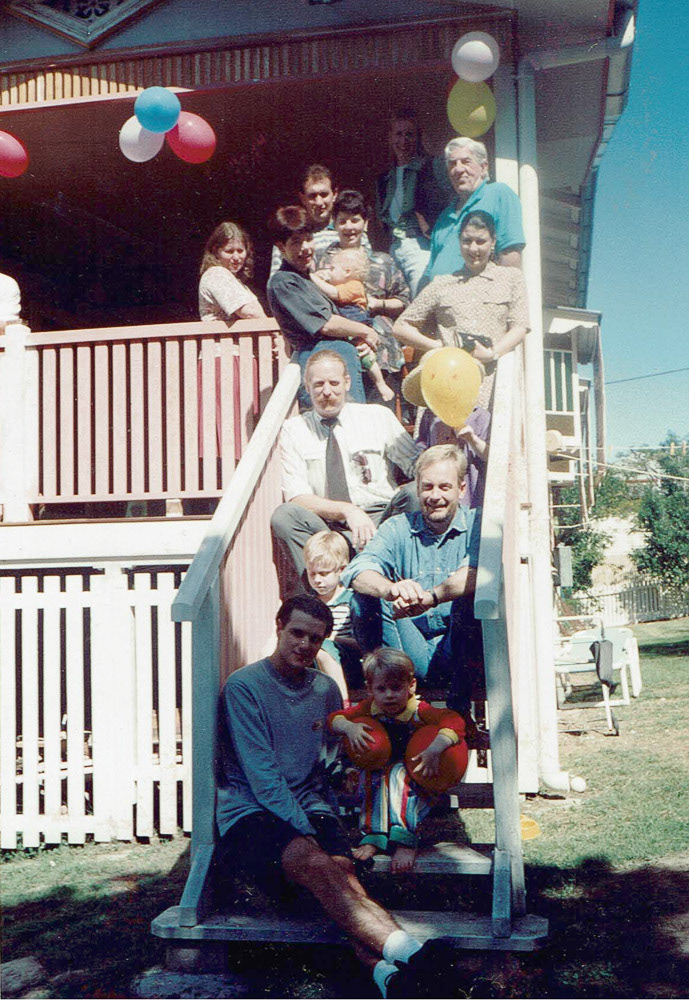 Bill and family at MacGregor Street