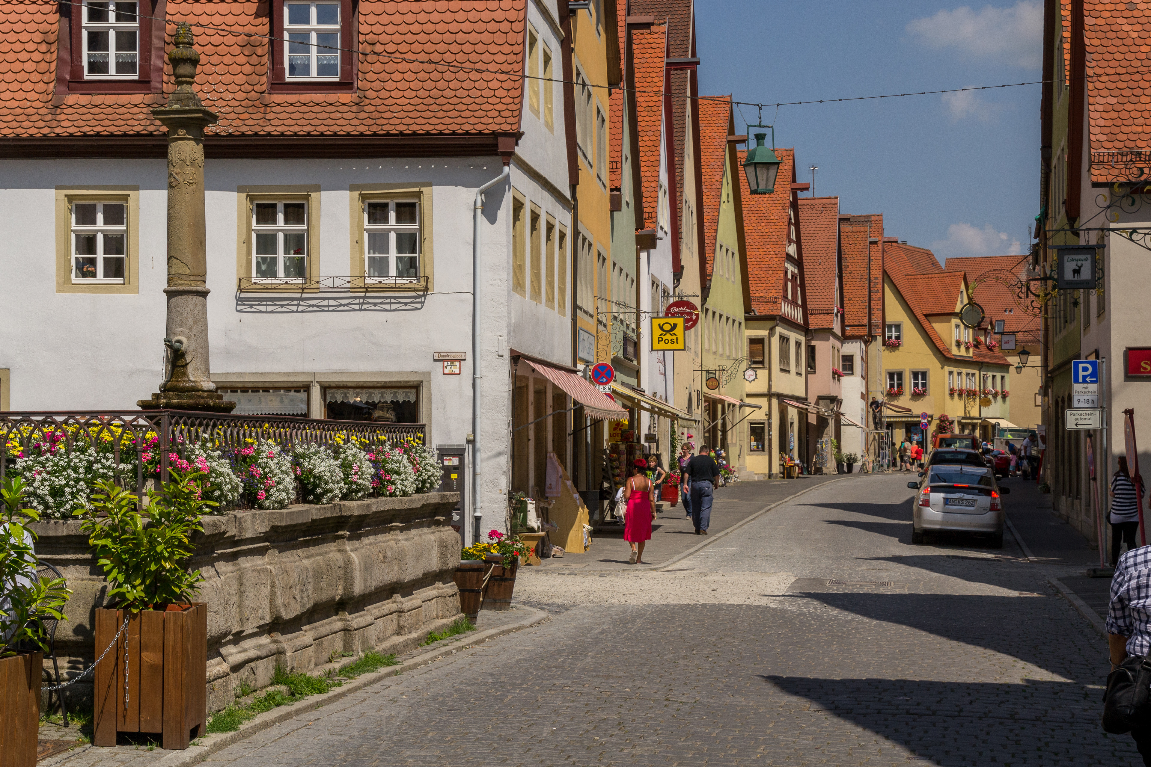 The Roder Fountain was in medieval times one of the town population's main sources of water supply.
