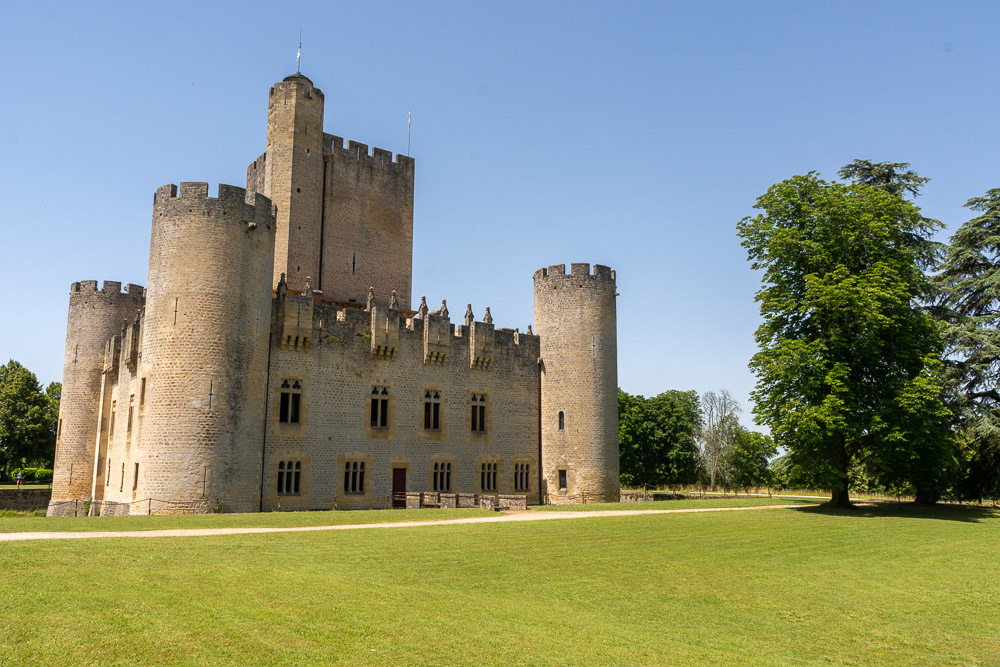 Chateau Roquetaillade viewed from the chapel.
