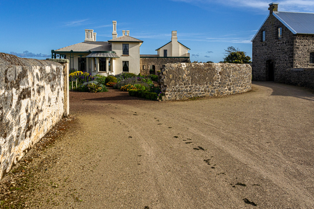 Approaching the Fairfield Estate - authentic cow-dung on the driveway.