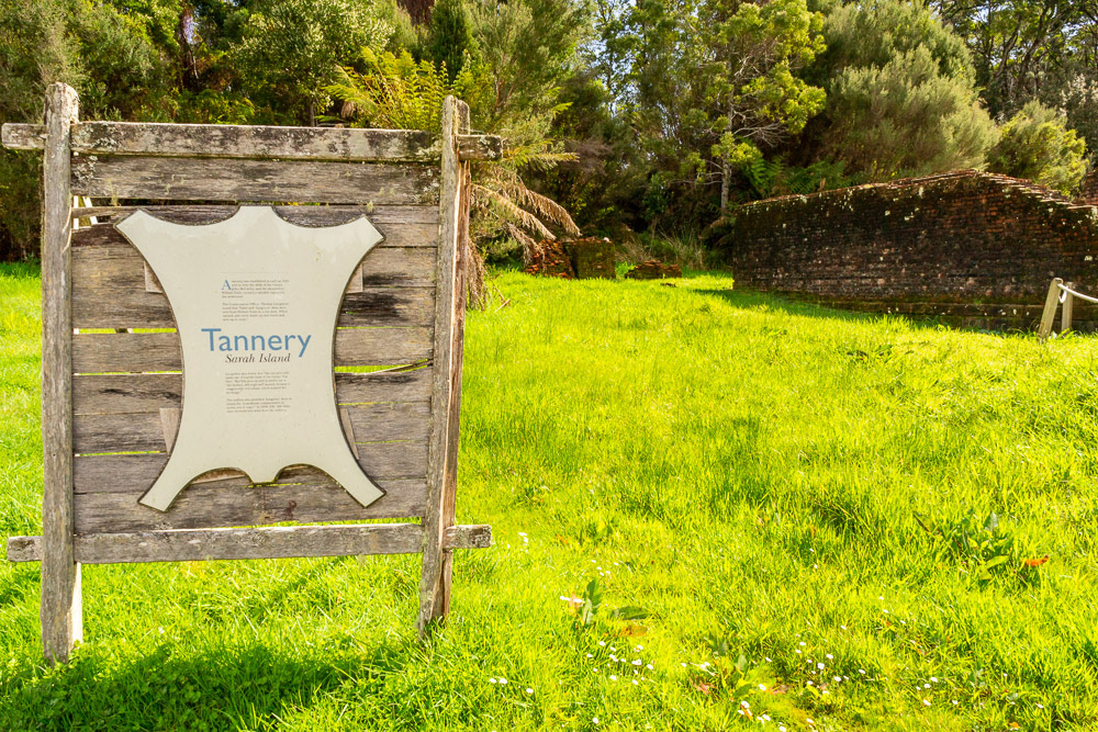 Remnants of the Tannery, one of several industries operated by the convicts.