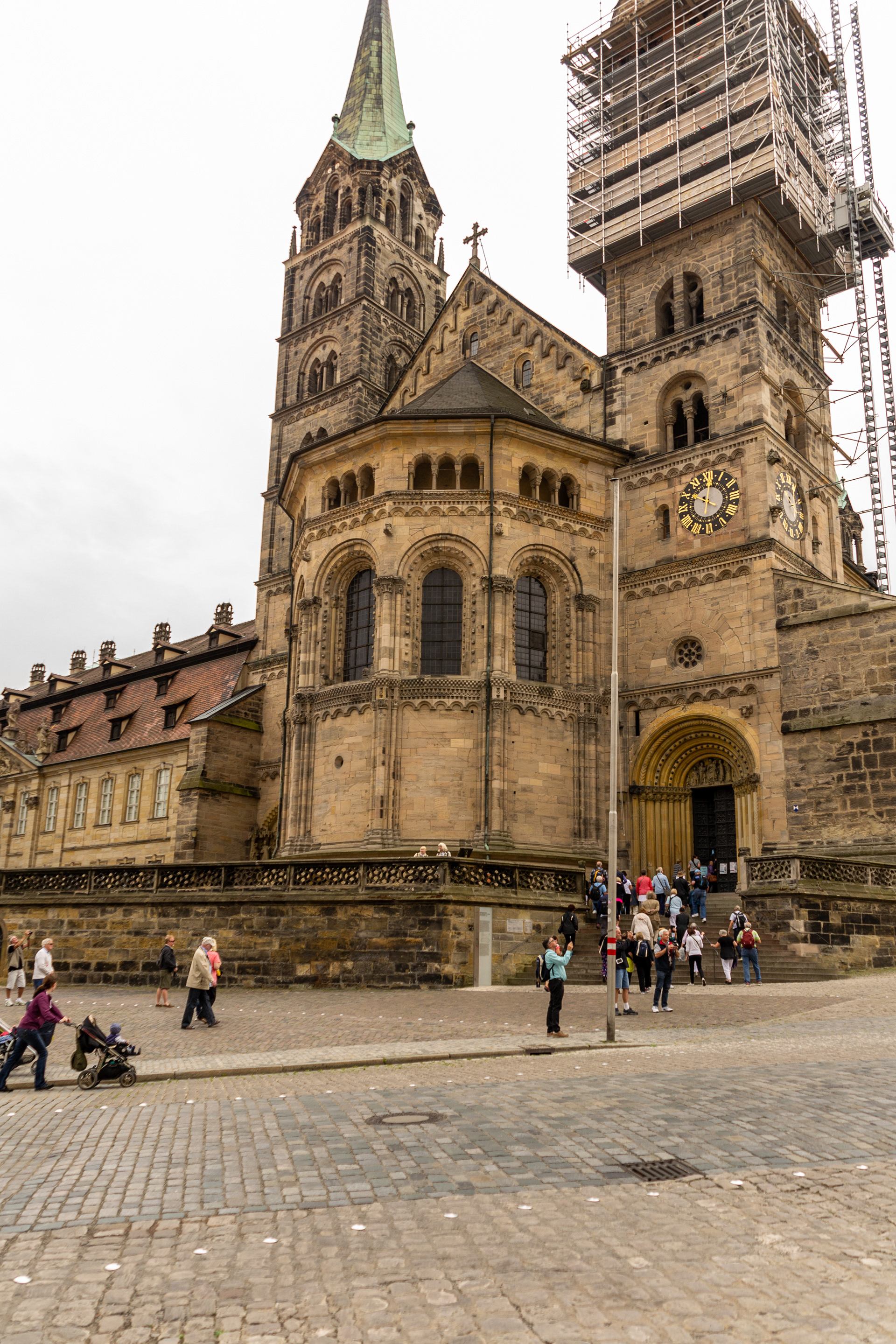 Bamberg Cathedral of St. Peter and St. George. It is also called the Kaiserdom (“Imperial Cathedral”).