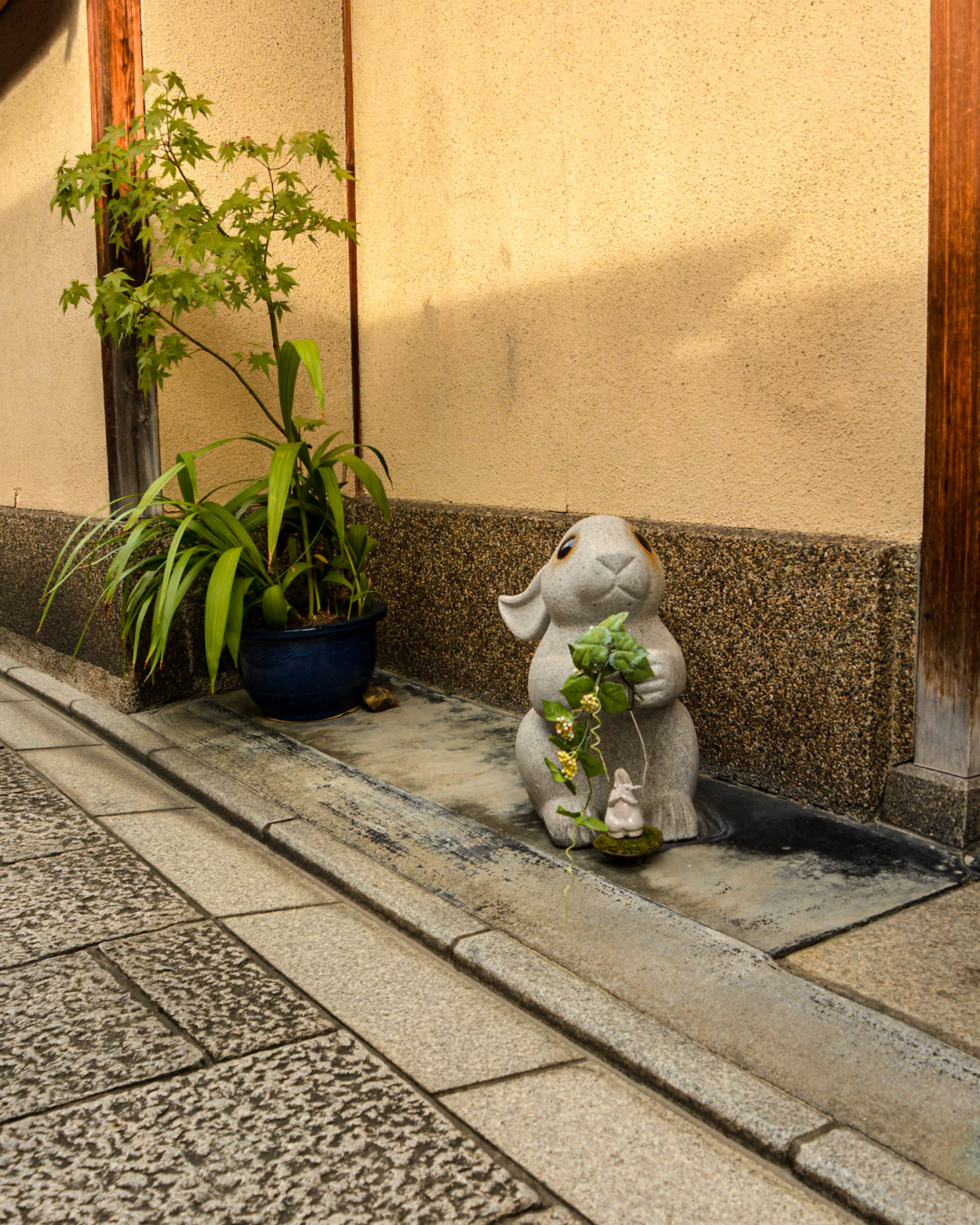 A cute bunny-gnome ornament.