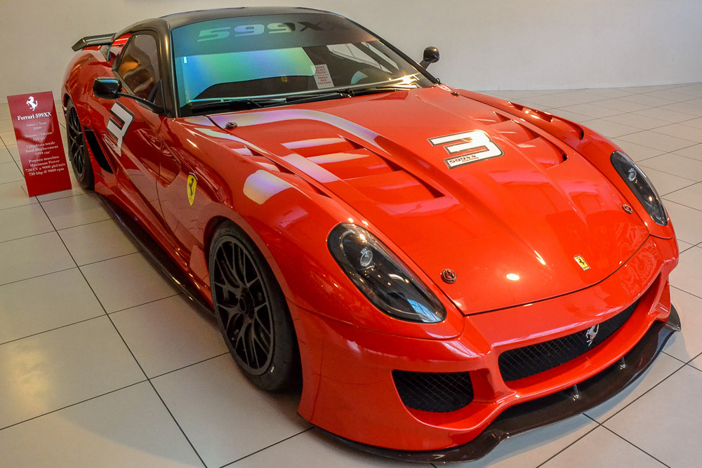 Ferrari 599XX - first ever production-derived sports car to break the 7-minute barrier on the classic 20.832 km Nordschleife circuit, lapping in 6 min 58.16 sec.