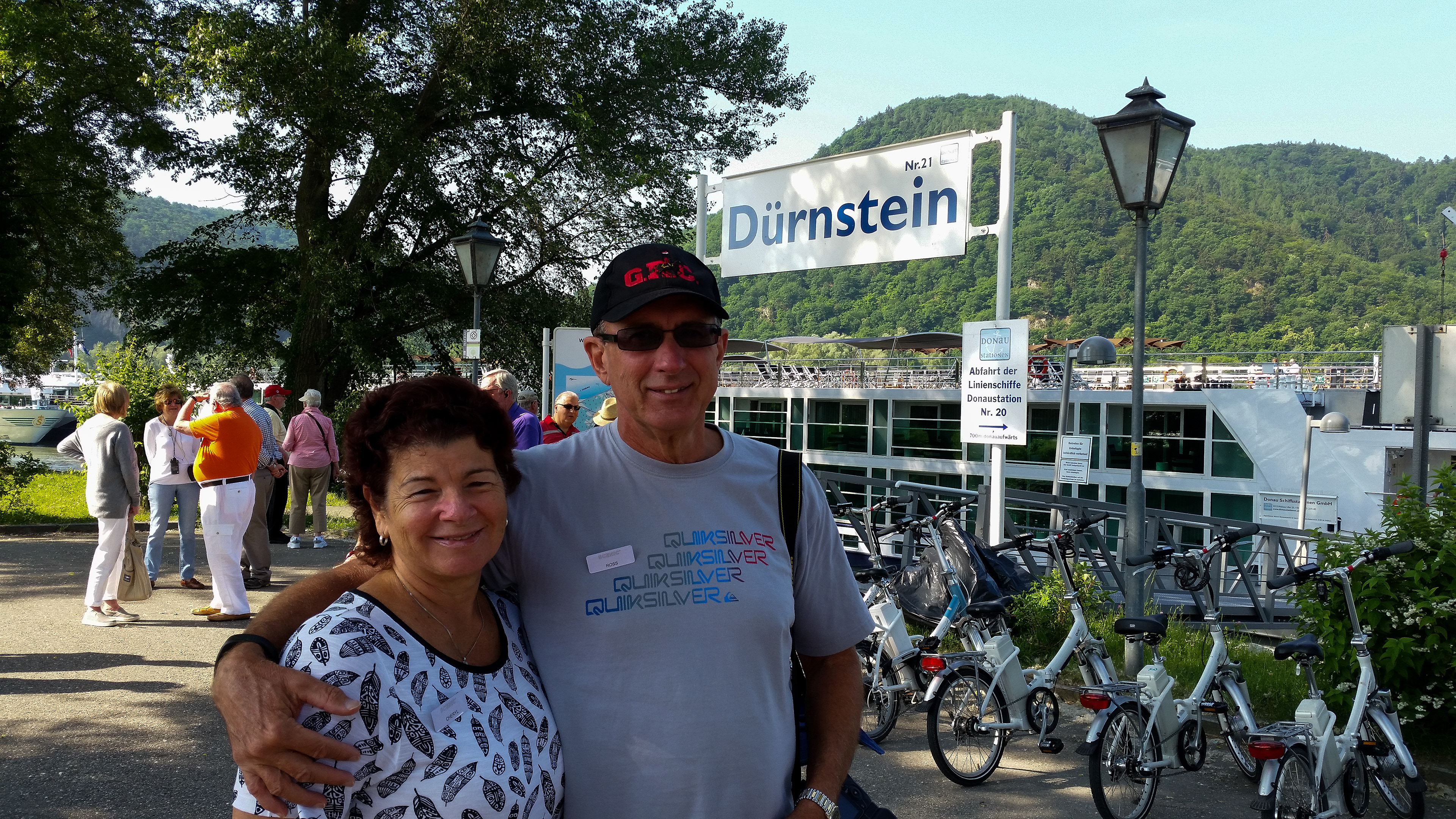 Durnstein in the Wachau valley, we disembark to explore the village.