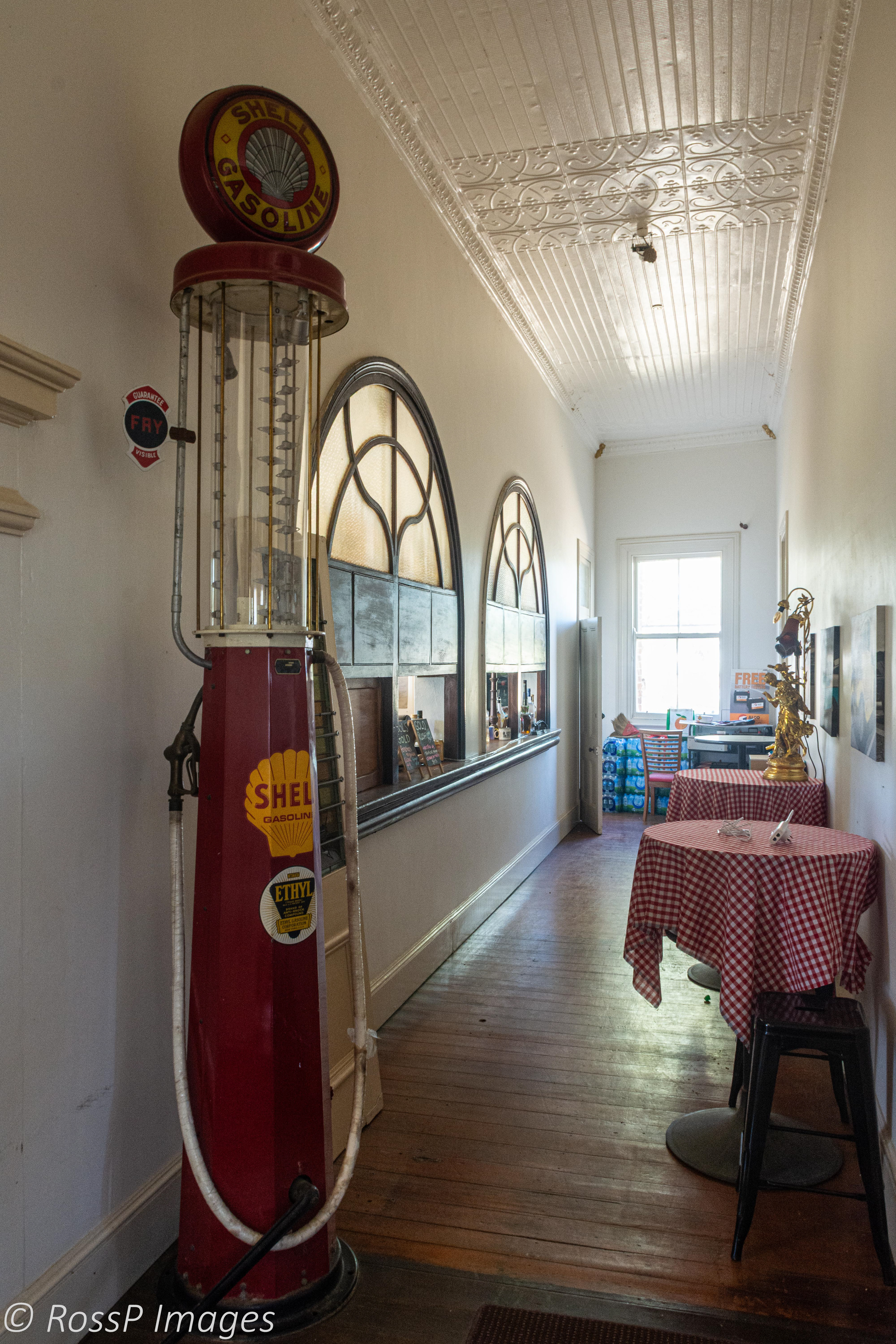 Just some of the memorabilia inside the Railway Hote.