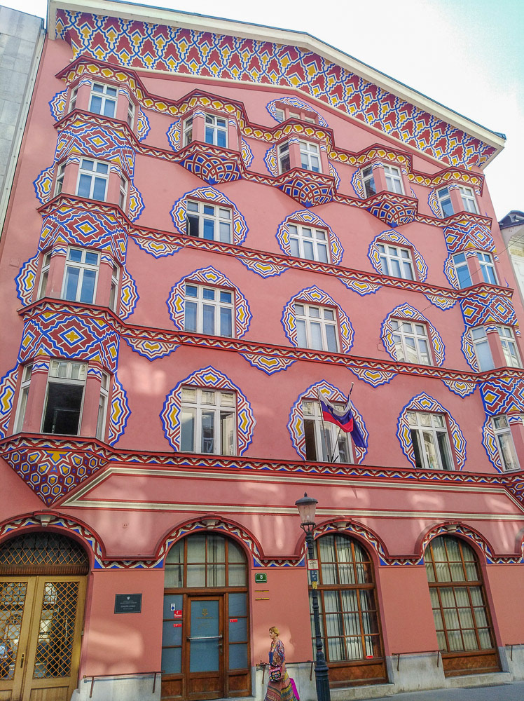 Art Nouveau excellence - in a former life a Cooperative bank now appartments.