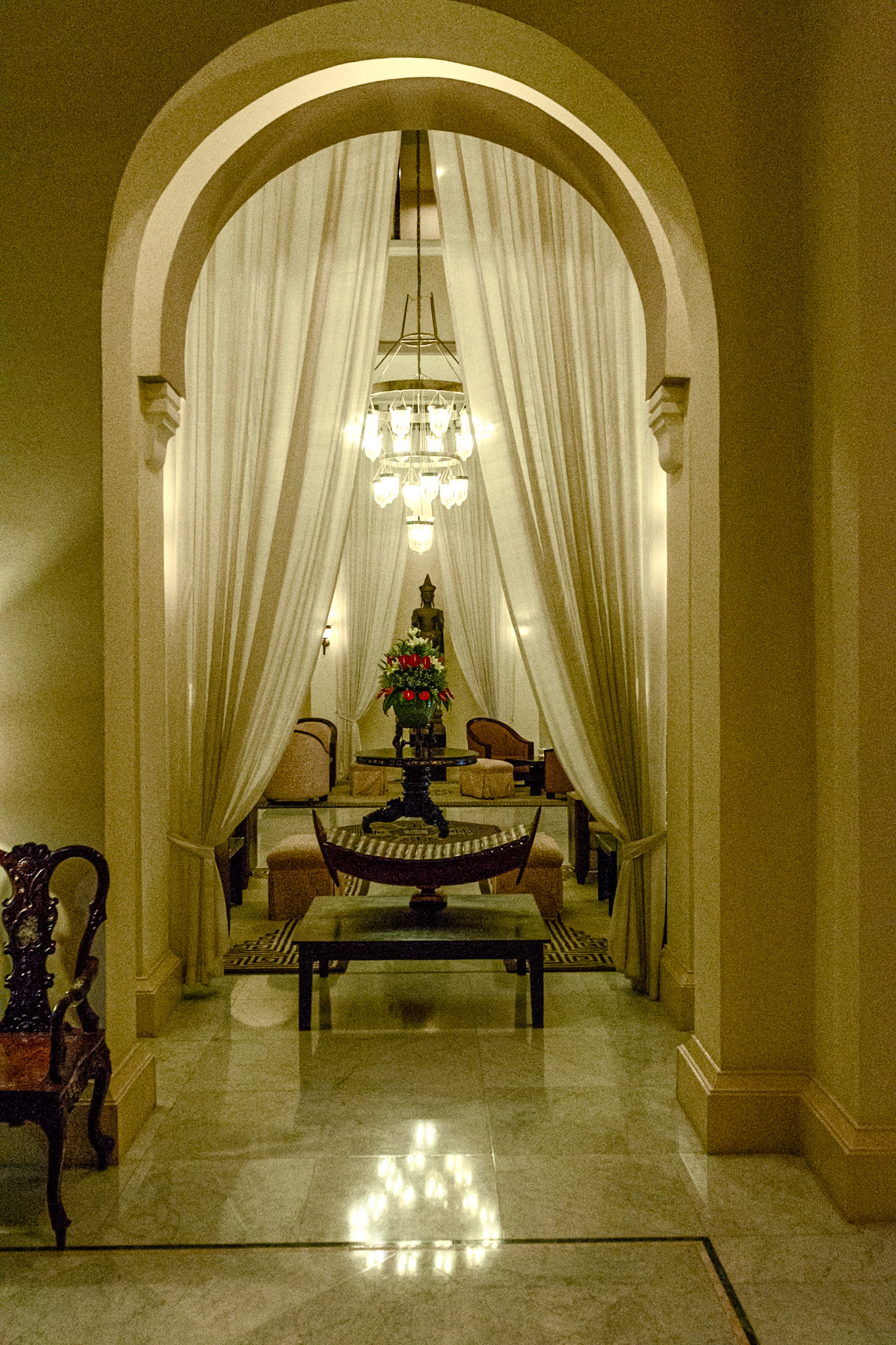 Art-deco inspired decor of a bygone era.