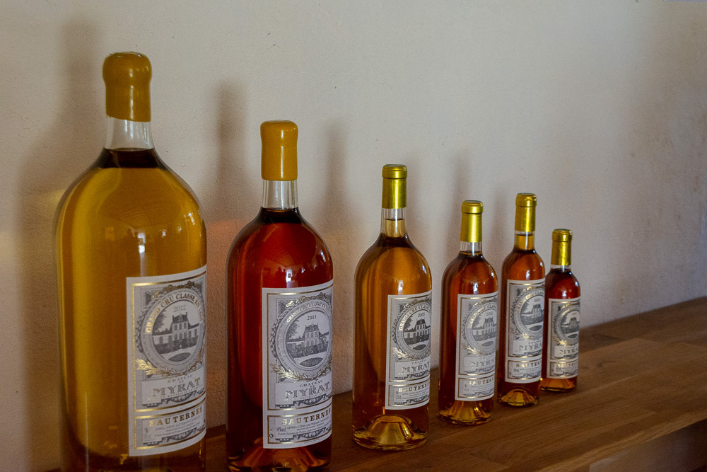 Chateau de Myrat - Sauternes for sampling.