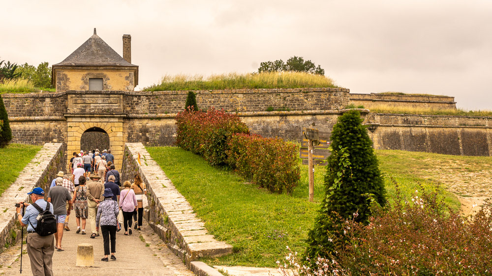 Entrance to the perimeter fortifications.