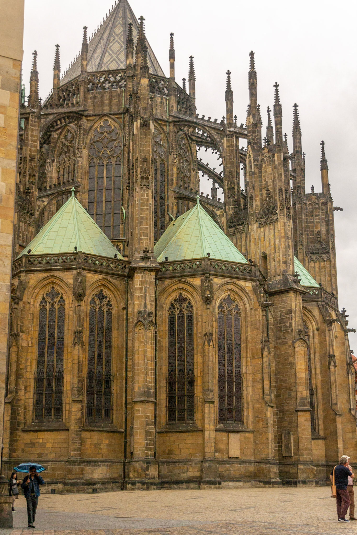 The flying butresses of St Vitas.