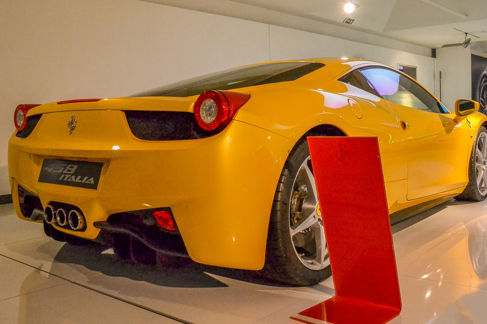 458 Italia - Blistering fast in canary yellow.