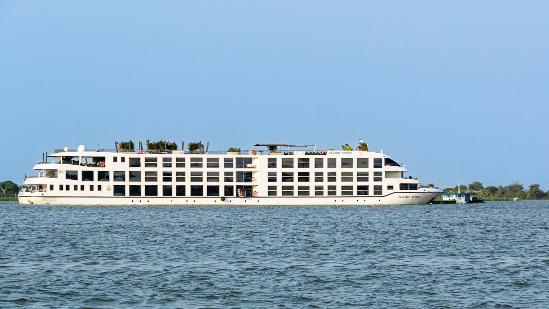 Scenic Spirit our home as we cruise the Mekong River.