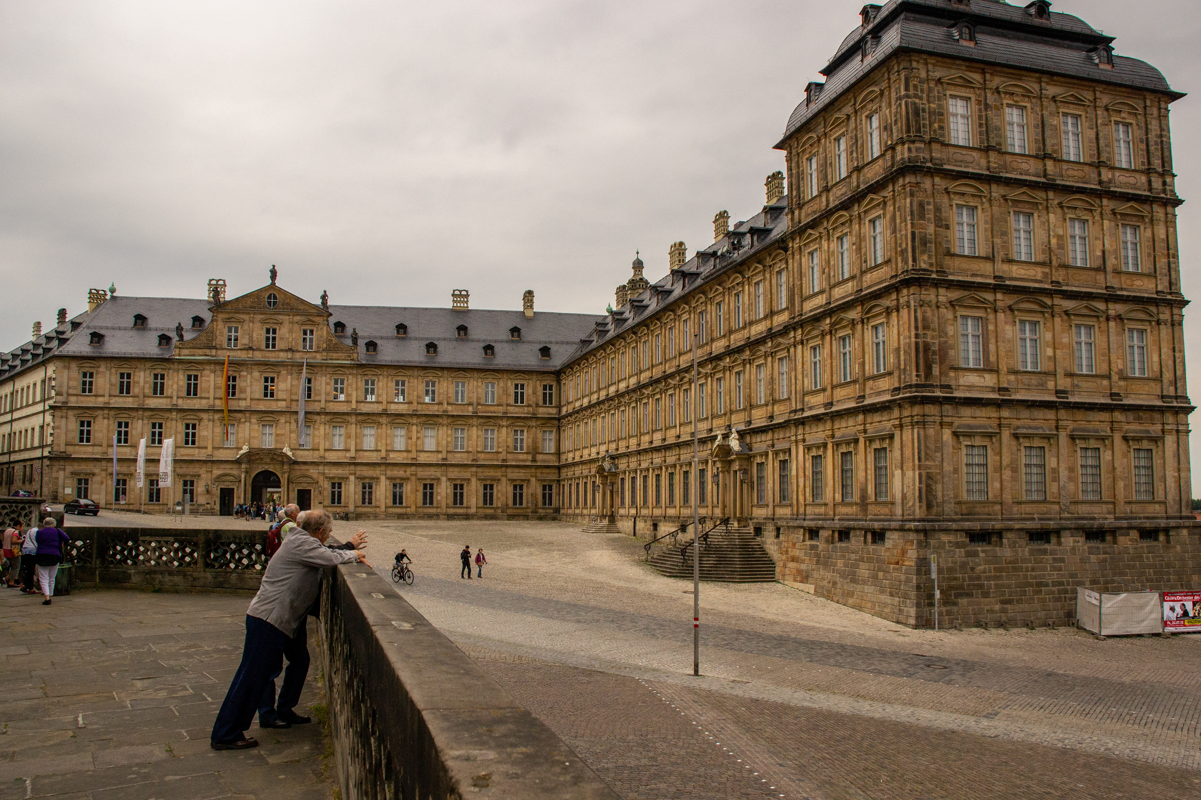 The Neue Residenz (Bishop's new residence) 17th century. It has four Renaissance wings and then Baroque extensions built a century later.