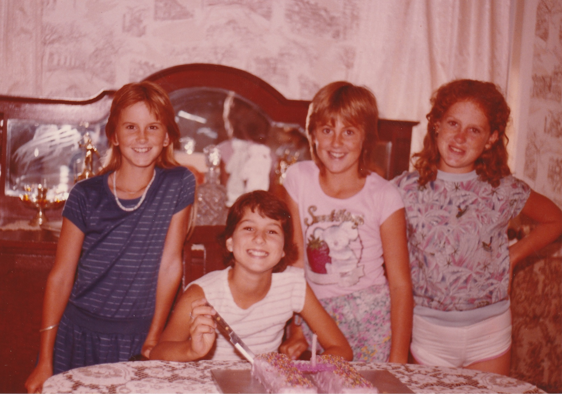 Tracy's 11th birthday with school friends.