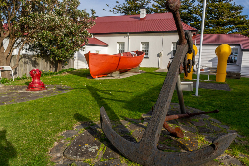Historic maritime pieces in the museum of the Pilot Station, Low Head.