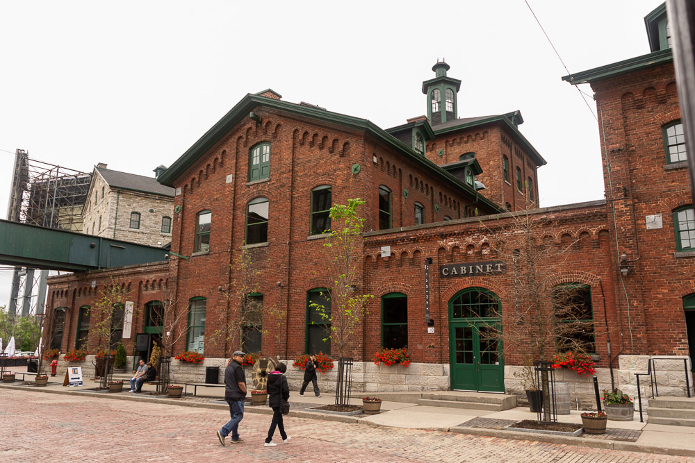 Distillery District buildings Toronto. Boutique shops now grace the area.
