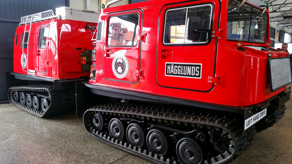 An articulated transport vehicle