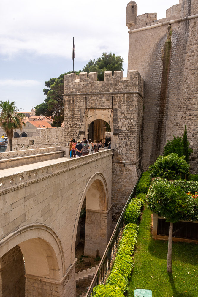 The stone bridge to Ploce Gate (Vrata od Ploca) is the outer a gate providing access from the east.