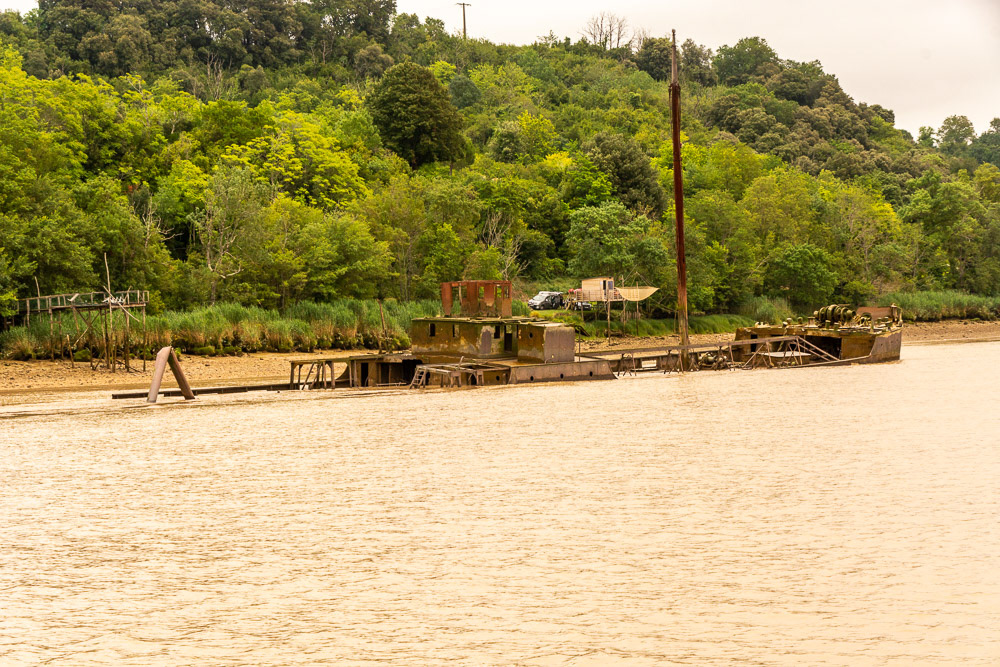 One of many shipwercks along the banks of the Gironde Estuary.