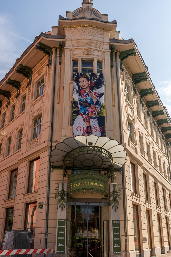 Galleria Emporium 1903 (Urbanc House) - the first department store in Ljubljana.