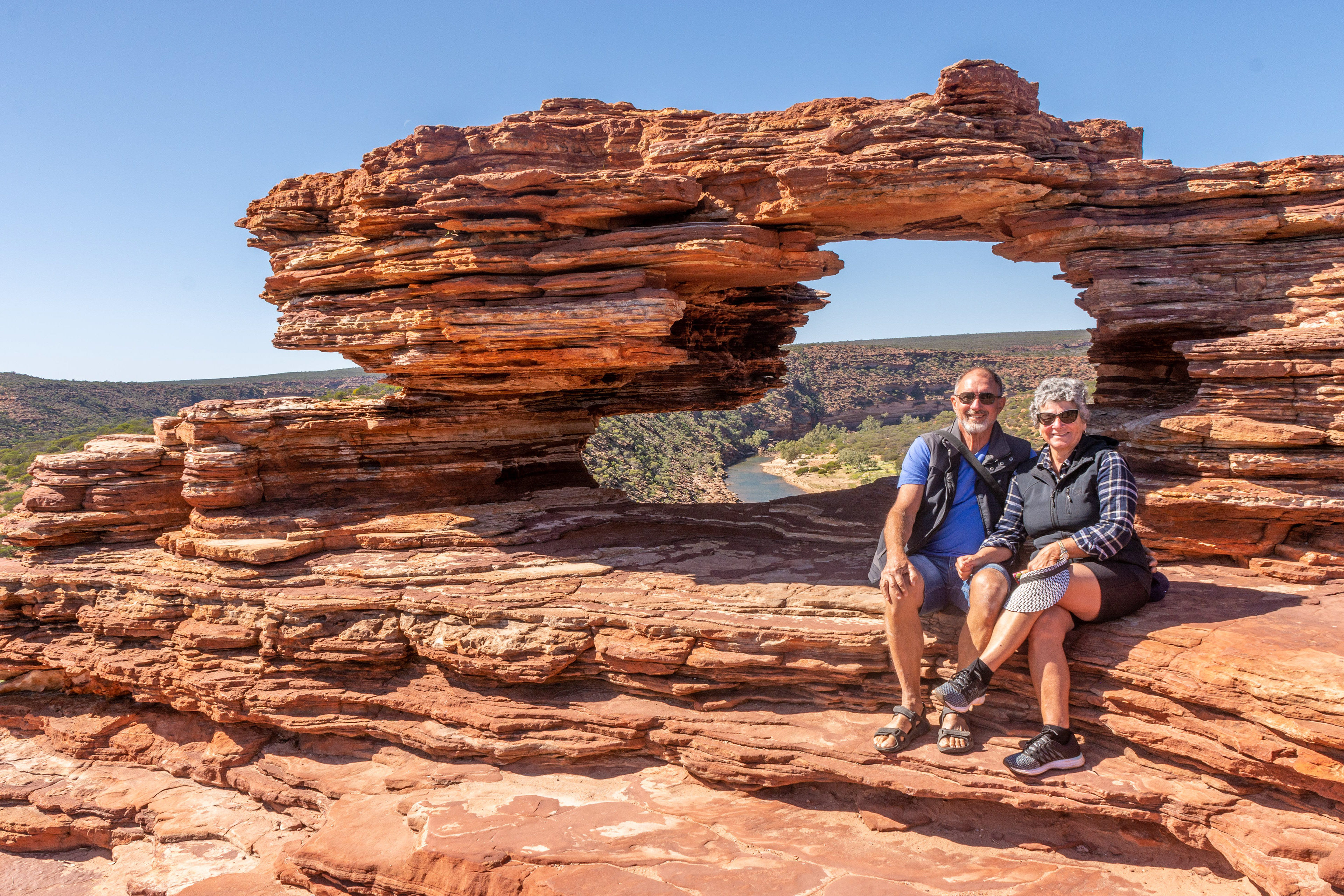 Kalbarri National Park - Natures Window selfie.