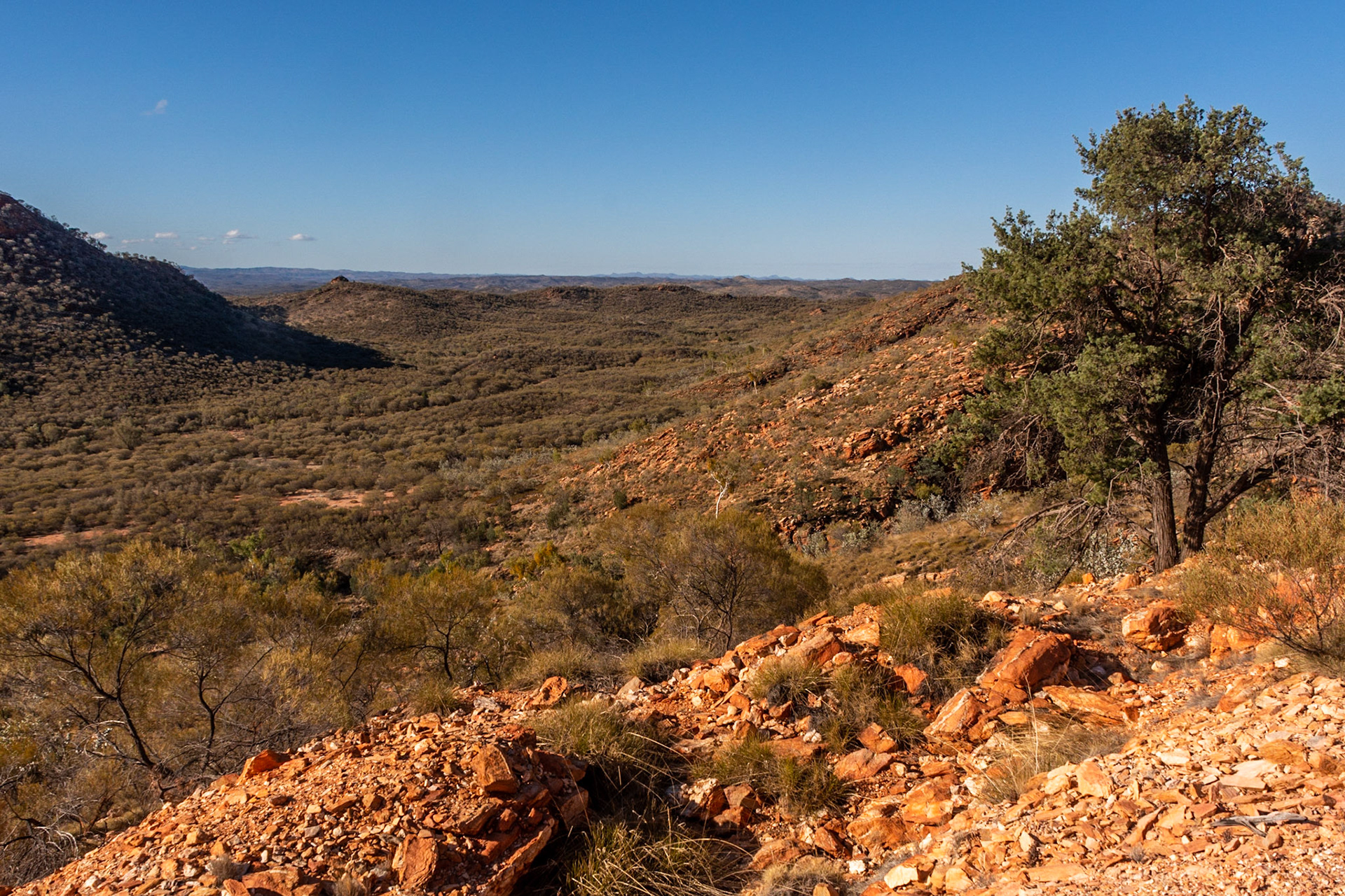 Looking east through the valley towards the Great Western Mine....unfortunately we didnt have time to explore the full extent of the Arltunga Reserve