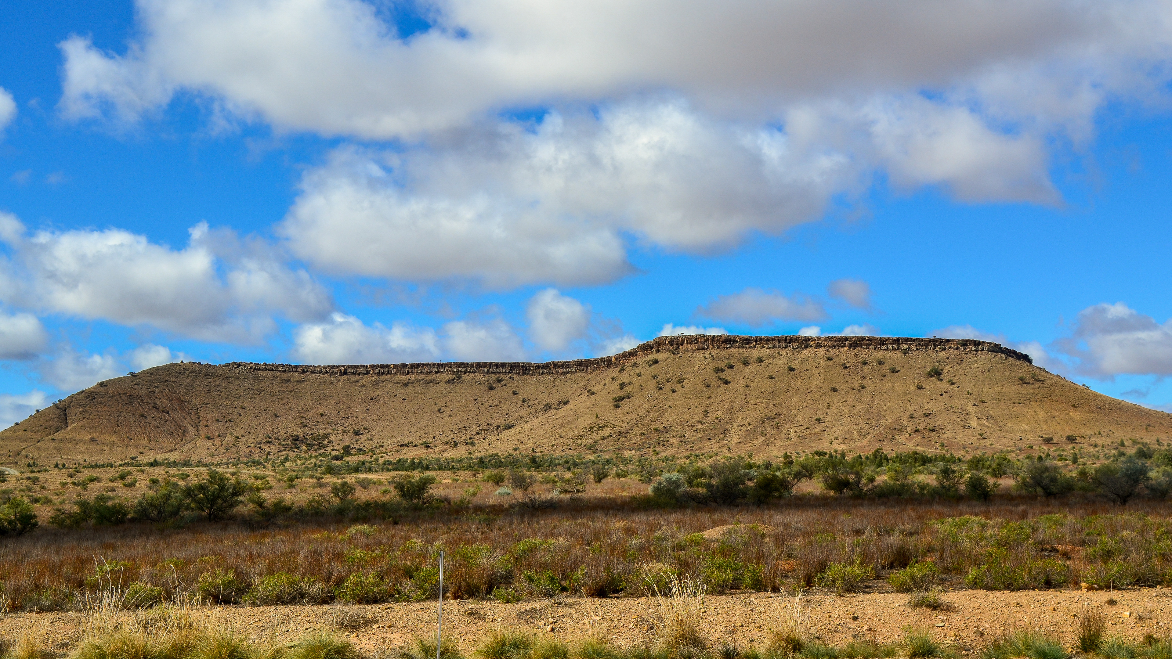 Heading to Blinman we came across this geological feature known locally as "The Great Wall of China", because of the eroded ridge line having the appearance of a wall.