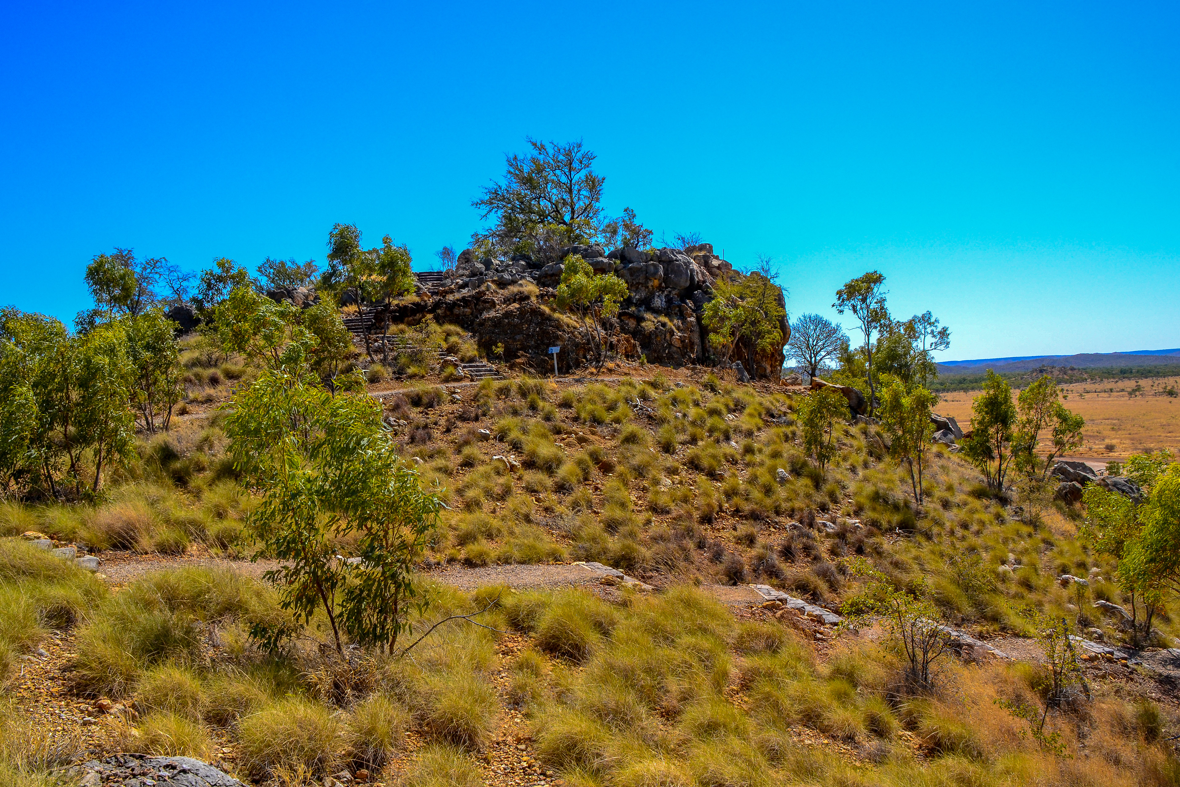 This limestone outcrop provides an ideal vantage point over Riversleigh and the surrounding landscape.