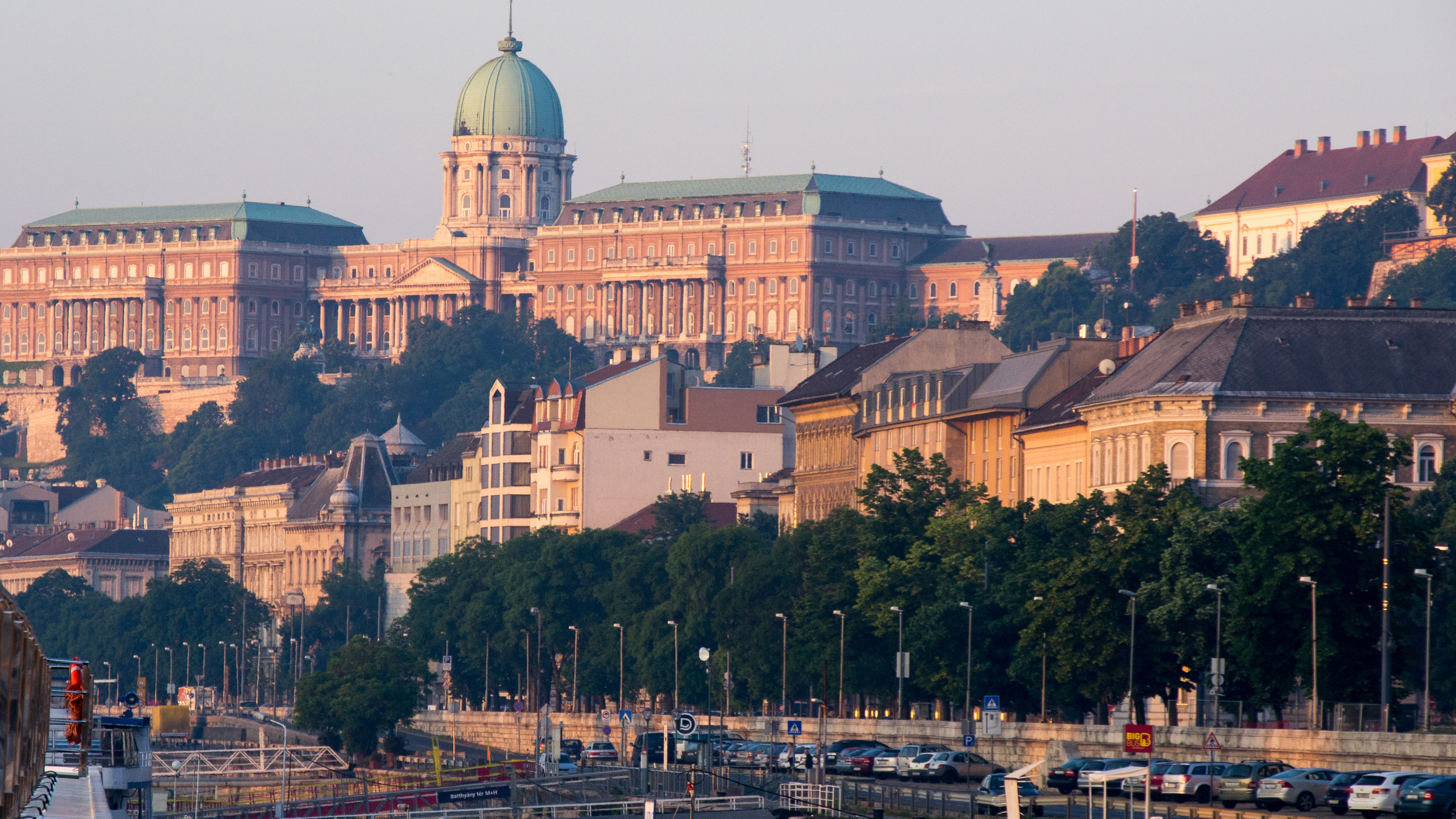 Buda Castle at sunrise.