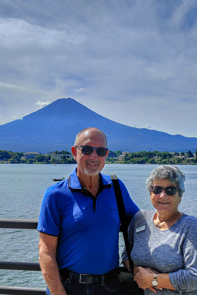 Our mandatory portrait with Mt Fuji.