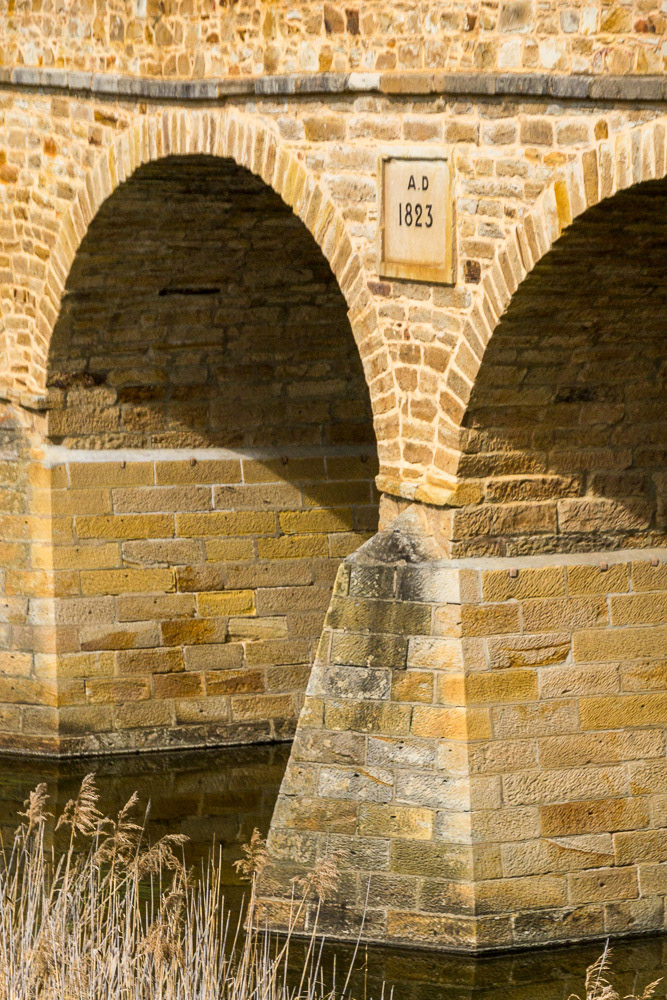 The 1823 Bridge Plaque was added after its opening in 1825.