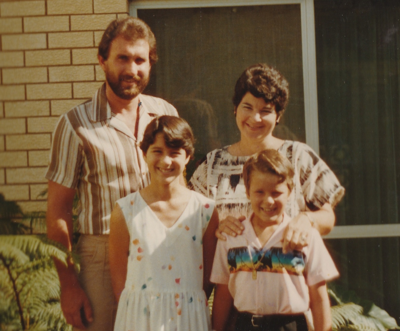 Ross, Cheryl, Tracy and Matt - first communion day